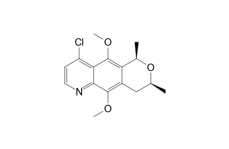 cis-9-Chloro-3,4-dihydro-5,10-dimethoxy-1,3-dimethyl-1H-6-azanaphtho[2,3-c]pyran