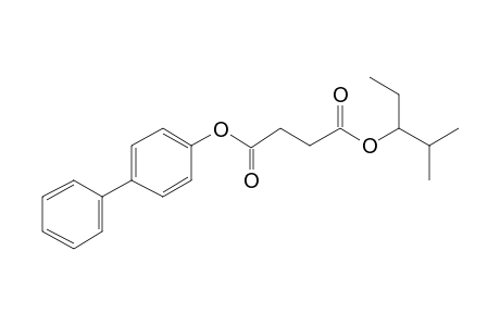 Succinic acid, 2-methylpent-3-yl 4-biphenyl ester