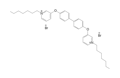 3,3'-[biphenyl-4,4'-diylbis(oxy)]bis(1-heptylpyridinium) dibromide