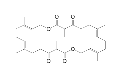 3,7,11,16,20,24-Hexamethyl-1,14-dioxa-cyclohexacosa-7,11,20,24-tetraene-2,4,15,17-tetraone