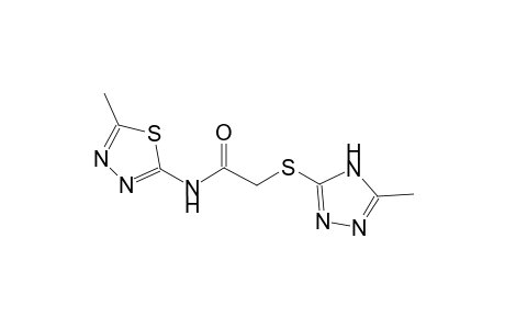 N-(5-Methyl-[1,3,4]thiadiazol-2-yl)-2-(5-methyl-4H-[1,2,4]triazol-3-ylsulfanyl)-acetamide