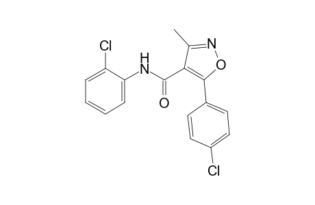 2'-chloro-5-(p-chlorophenyl)-3-methyl-4-isoxazolecarboxanilide