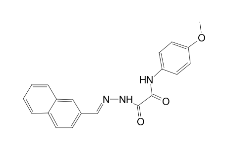 N-(4-methoxyphenyl)-2-[(2E)-2-(2-naphthylmethylene)hydrazino]-2-oxoacetamide