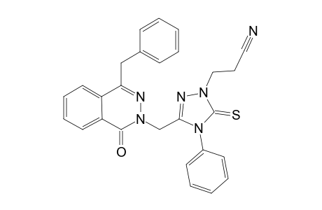 4-Benzyl-2-[3-(2-cyanoethyl)-1-phenyl-2-thioxo-1,3,4-triiazol-5-yl)methyl]phthalazin-1(2H)-one