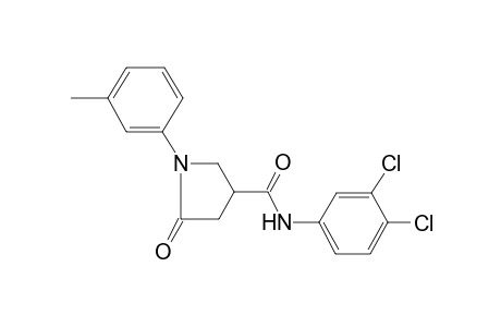 5-Oxo-1-m-tolyl-pyrrolidine-3-carboxylic acid (3,4-dichloro-phenyl)-amide