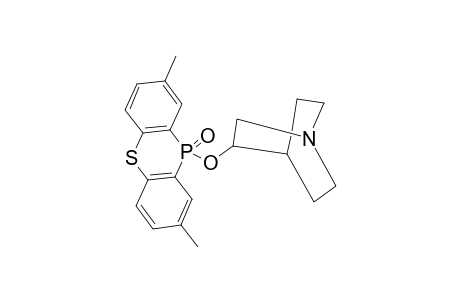 Quinuclidine, 3-[(2,8-dimethylphenothiaphosphin-10-yl)oxy]-, 10-oxide