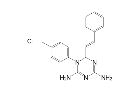 4,6-Diamino-1,2-dihydro-1-(p-methylphenyl)-2-styryl-1,3,5-triazine hydrochloride