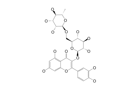 RUTIN;QUERCETIN-3-O-ALPHA-L-RHAMNOPYRANOSYL-(1->6)-BETA-D-GLUCOPYRANOSIDE