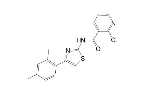 2-chloro-N-[4-(2,4-dimethylphenyl)-1,3-thiazol-2-yl]nicotinamide