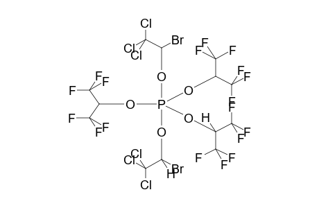 TRIS(1,1,1,3,3,3-HEXAFLUOROPROP-2-YLOXY)BIS(1-BROMO-2,2,2-TRICHLOROETHOXY)PHOSPHORANE (ISOMER MIXTURE)