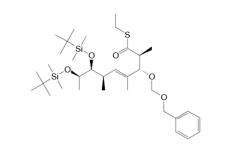 S-ETHYL-(E)-(2S,3R,6R,7S,8R)-3-(BENZYLOXYMETHOXY)-7,8-DI-(TERT.-BUTYLDIMETHYLSILOXY)-2,4,6-TRIMETHYL-4-NONENETHIOATE