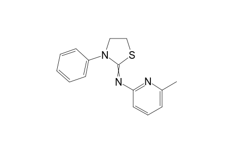 N-(6-Methylpyridin-2-yl)-3-phenylthiazolidin-2-imine