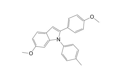 6-Methoxy-2-(4-methoxyphenyl)-1-(4-methylphenyl)indole