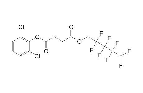 Succinic acid, 2,2,3,3,4,4,5,5-octafluoropentyl 2,6-dichlorophenyl ester