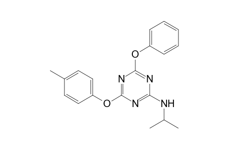 2-(isopropylamino)-4-phenoxy-6-(p-tolyloxy)-s-triazine