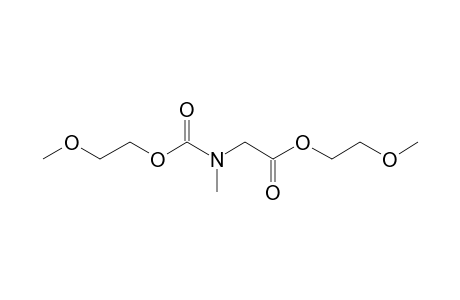 Sarcosine, N-(2-methoxyethoxycarbonyl)-, 2-methoxyethyl ester