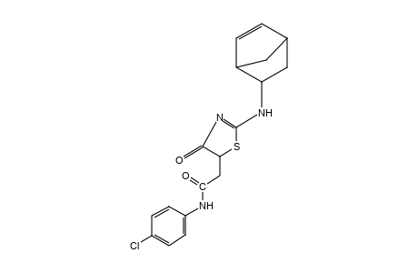 4'-chloro-2-[(5-norbornen-2-yl)amino]-4-oxo-2-thiazoline-5-acetanilide