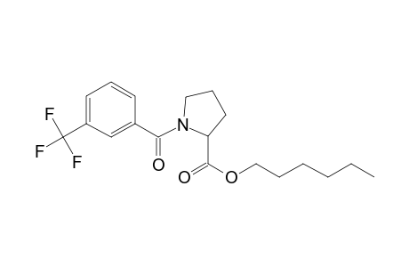 L-Proline, N-(3-trifluoromethylbenzoyl)-, hexyl ester