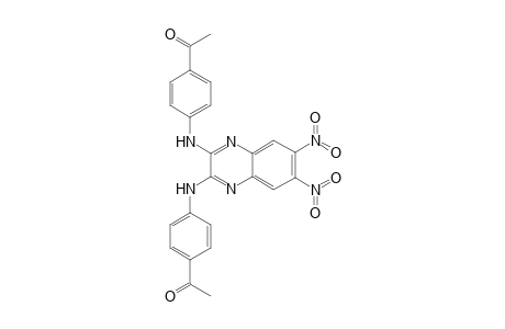 1-(4-([3-(4-Acetylanilino)-6,7-dinitro-2-quinoxalinyl]amino)phenyl)ethanone