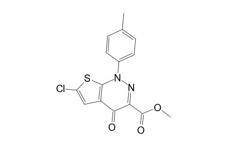 6-Chloro-1-(4-methylphenyl)-4-oxo-3-thieno[2,3-c]pyridazinecarboxylic acid methyl ester