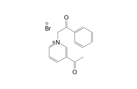 3-acetyl-1-phenacylpyridinium bromide
