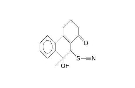 9c-Hydroxy-9T-methyl-10R-thiocyanato-3,4,9,10-tetrahydro-phenanthren-1(2H)-one