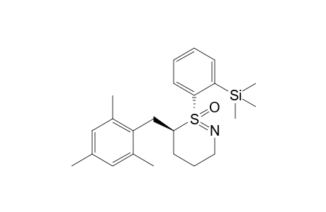 (+)-(1S,6S)-6-(2,4,6-trimethylbenzyl)-1-(2-trimethylsilylphenyl)-3,4,5,6-tetrahydro-1.lambda.4-1,2-thiazine 1-Oxide