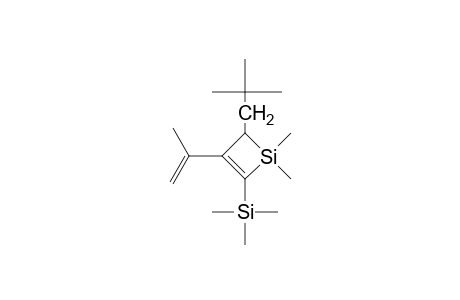 1,1-DIMETHYL-2-TRIMETHYLSILYL-3-(1'-METHYL-ETHENYL)-4-NEOPENTYL-1-SILACYCLOBUT-2-EN