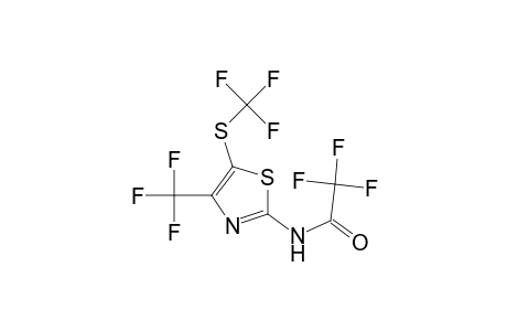 2,2,2-trifluoro-N-[4-(trifluoromethyl)-5-(trifluoromethylsulfanyl)thiazol-2-yl]acetamide