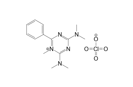 1-Methyl-2,4i-bis(dimethylamino)-6-phenyl-1,3,5-triazazinium perchlorate