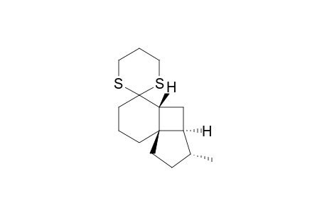 (3R,3aS,4aR,8aR)-3-Methyloctahydro-6H-spiro{cyclopenta[1,4]cyclobuta[1,2]benzene-5,2'-[1,3]dithiane}