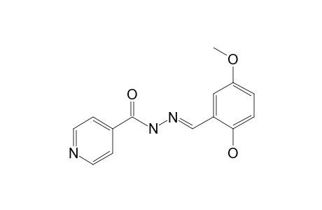 Pyridine-4-carbohydrazide, N2-(2-hydroxy-5-methoxybenzylideno)-