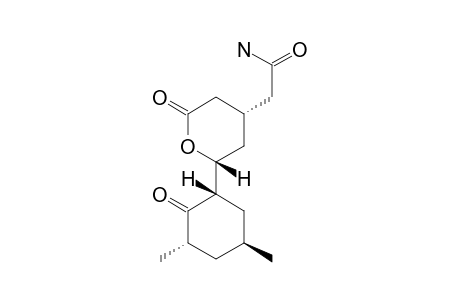 A-75943;(1''S,2'R,3''S,4'S,5''S)-2-[3'',5''-DIMETHYL-2''-OXOCYCLOHEXAN-1''-YL)-6'-OXOTETRAHYDROPYRAN-4'-YL]ACETAMIDE