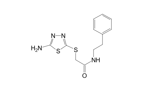 2-[(5-Amino-1,3,4-thiadiazol-2-yl)sulfanyl]-N-(2-phenylethyl)acetamide