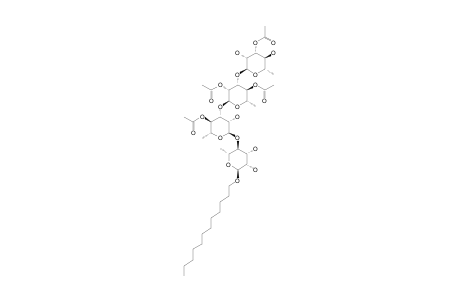 CLEISTROSIDE-8;1-O-DODECANYL-3-O-ACETYL-ALPHA-RHAMNOPYRANOSYL-(1->3)-2,4-DI-O-ACETYL-ALPHA-RHAMNOPYRANOSYL-(1->3)-