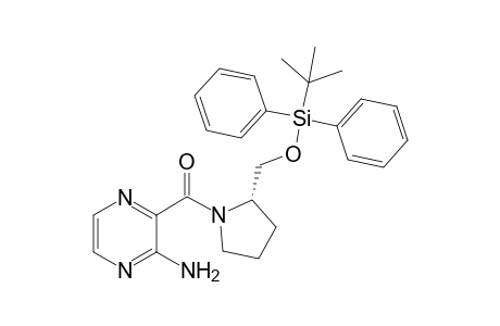 N-{(2S)-2-(o-Tert-butyldiphenylsiloxymethyl)pyrrolidine}-3-aminopyrazine-2-carboxamide