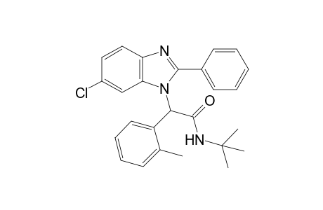 N-(tert-Butyl)-2-(6-chloro-2-phenyl-1H-benzimidazol-1-yl)-2-(o-tolyl)acetamide