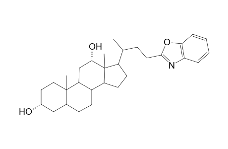 23-(Benzoxazol-2'-yl)nor-cholan-3-.alpha,12.alpha.-diol