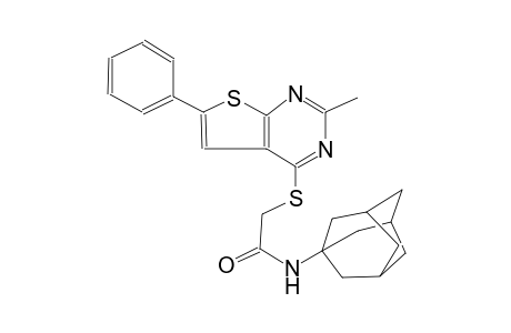 acetamide, 2-[(2-methyl-6-phenylthieno[2,3-d]pyrimidin-4-yl)thio]-N-tricyclo[3.3.1.1~3,7~]dec-1-yl-