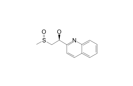 2-(METHYLSULFINYL)-1-(2-QUINOLYL)-ETHANOL