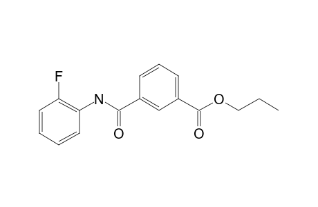 Isophthalic acid, monoamide, N-(2-fluorophenyl)-, propyl ester