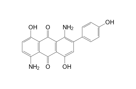 1,5-diamino-4,8-dihydroxy-2-(p-hydroxyphenyl)anthraquinone