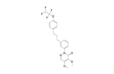 3(2H)-Pyridazinone, 4,5-dimethoxy-2-[3-[3-[4-(1,1,2,2-tetrafluoroethoxy)phenyl]propyl]phenyl]-