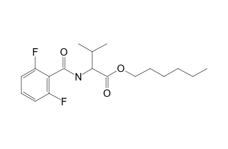 L-Valine, N-(2,6-difluorobenzoyl)-, hexyl ester