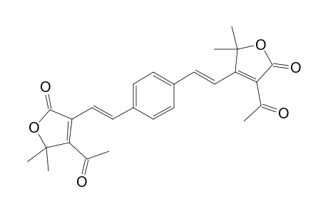 4-(4-(2-(4-Acetyl-2,5-dihydro-5,5-dimethyl-2-oxofuran-3yl)vinyl)styryl)-3-acetyl-2,2-dimethylfuran-5(2H)-one