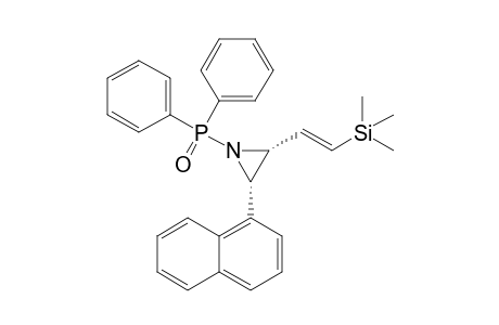 N-DIPHENYLPHOSPHINOYL-2-(BETA-TRIMETHYLSILYL)-VINYL-3-(1-NAPHTHYL)-AZIRIDINE