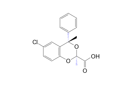 6-chloro-2,cis-4-dimethyl-4-phenyl-1,3-benzodioxan-2-carboxylic acid