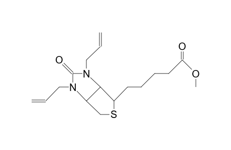 2,4-Diallyl-6-(4-carbomethoxy-butyl)-2,4-diaza-7-thia-bicyclo(3.3.0)octanone-3