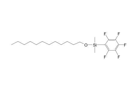 1-Dimethyl(pentafluorophenyl)silyloxydodecane