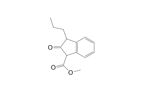 3-Propyl-2-oxo-2,3-dihydro-1H-indene-1-carboxylic acid, methyl ester